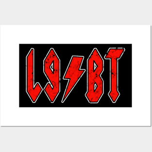 Old Rock band style LGBT shirt Posters and Art